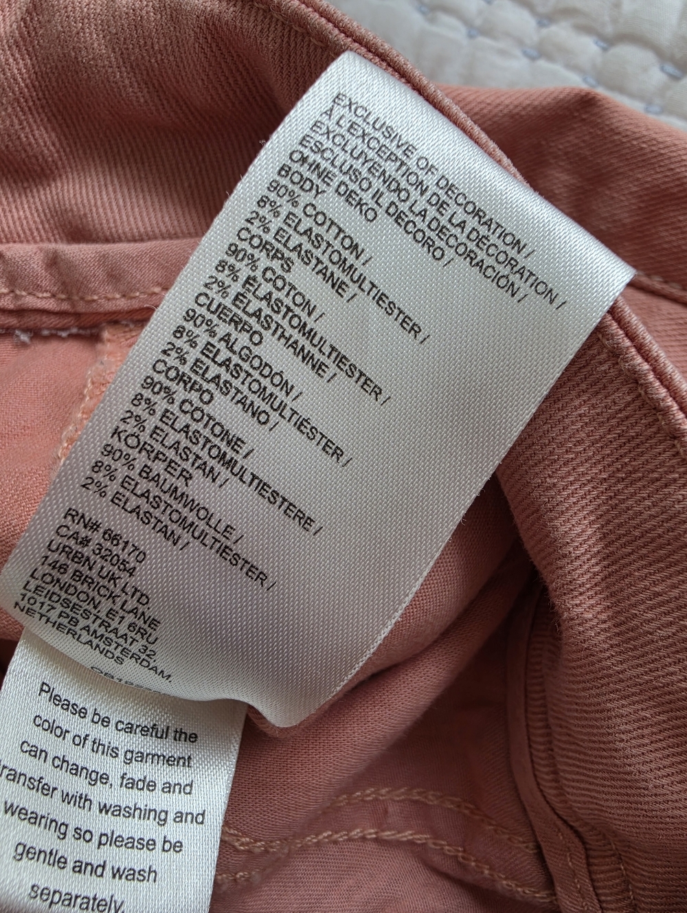 Anthropologie Maeve Delaney Clean Seamed High Rise Wide Leg Jeans 29 Pink Blush - Picture 4 of 10